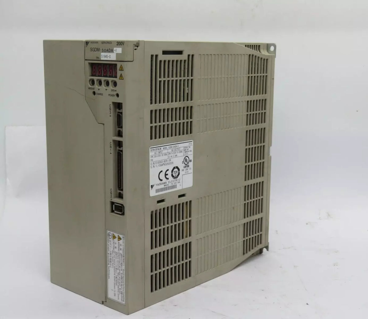 Yaskawa SGDM-50ADA-V Servo Drive 5 Kw USED & TESTED