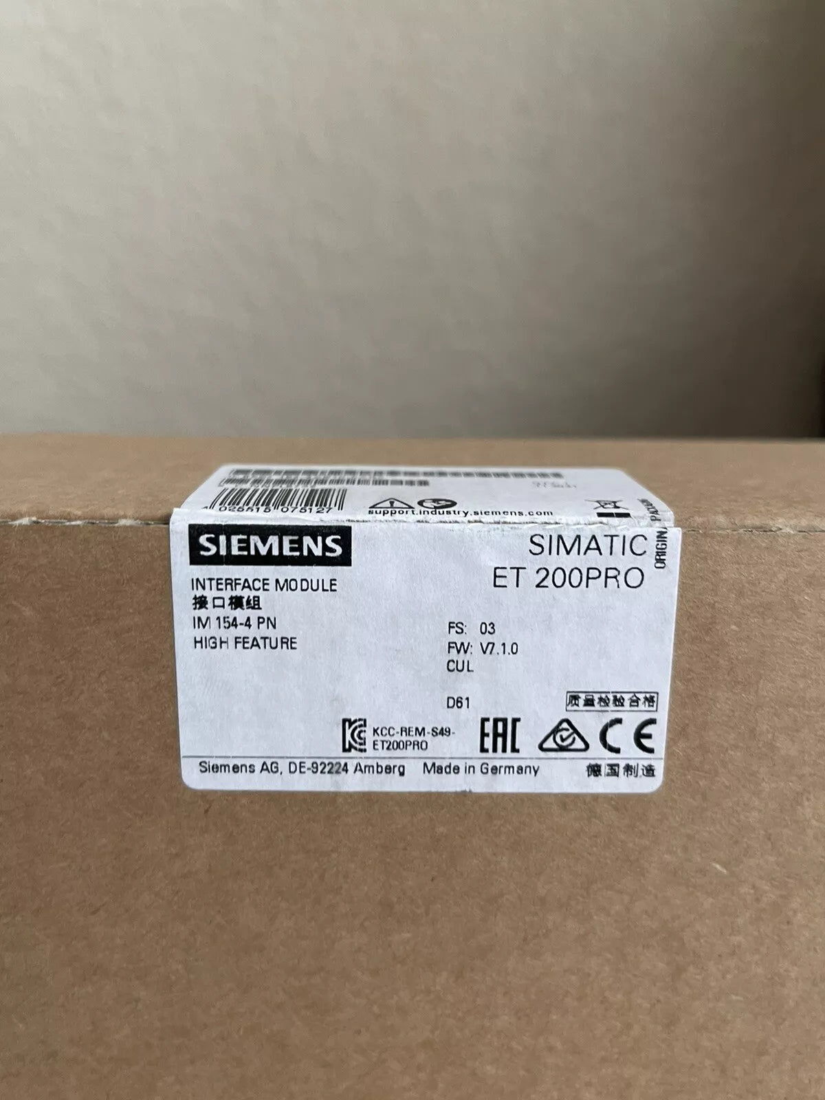 SIEMENS Simatic IM 154-4 PN 6ES7154-4AB10-0AB0 Module