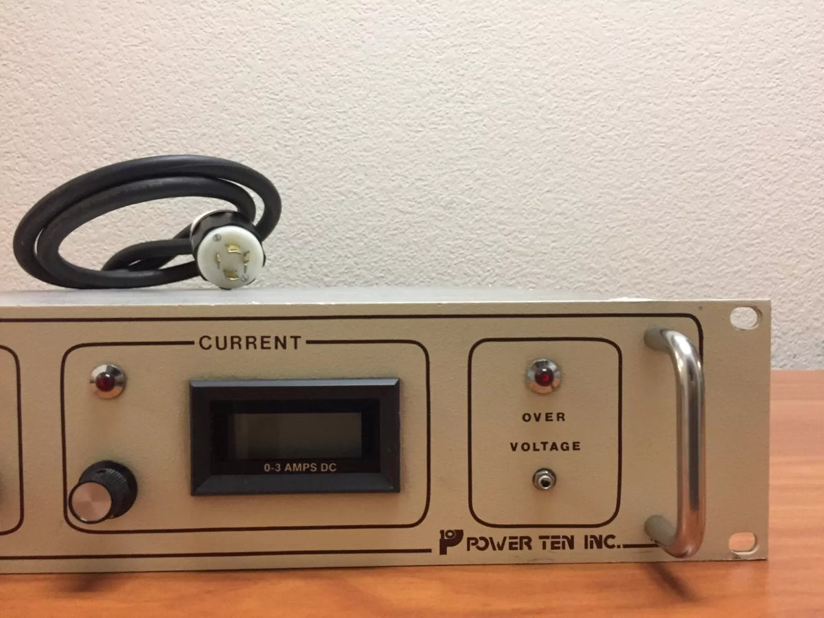 Power Ten Model 3400D-6003M DC Power Supply, 208V, 60Hz