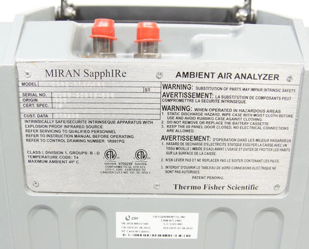 Miran Sapphire Ambient Air Analyzer Model  205B-XL4A4S1