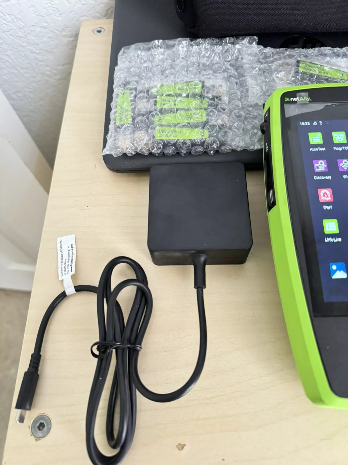 NetAlly AirCheck G3 Pro Wireless Tester Kit with 1-6 Wire View w/Bag & Cables