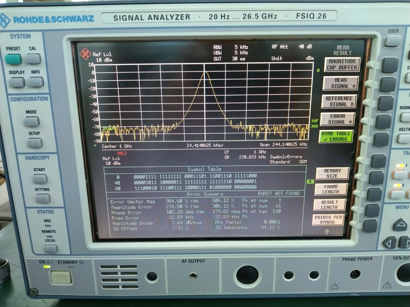 Rohde &amp; Schwarz FSIQ26 Signal Analyzer 20Hz - 26.5GHz _827773/002
