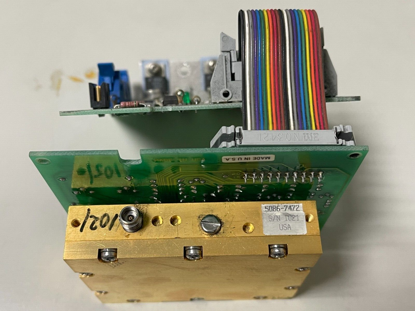 HP Agilent 5086-7472 SWITCH/DOUBLER 40GHz , w/ 5062-1273 , 08516-60034 boards