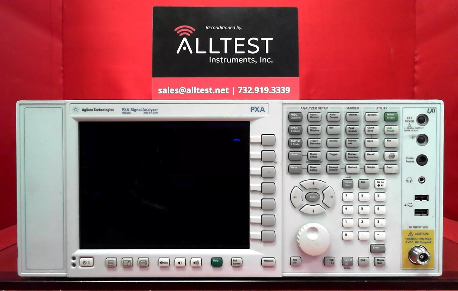 Agilent/Keysight N9030A PXA Signal Analyzer 3 Hz to 8.4 GHz Frequency Range