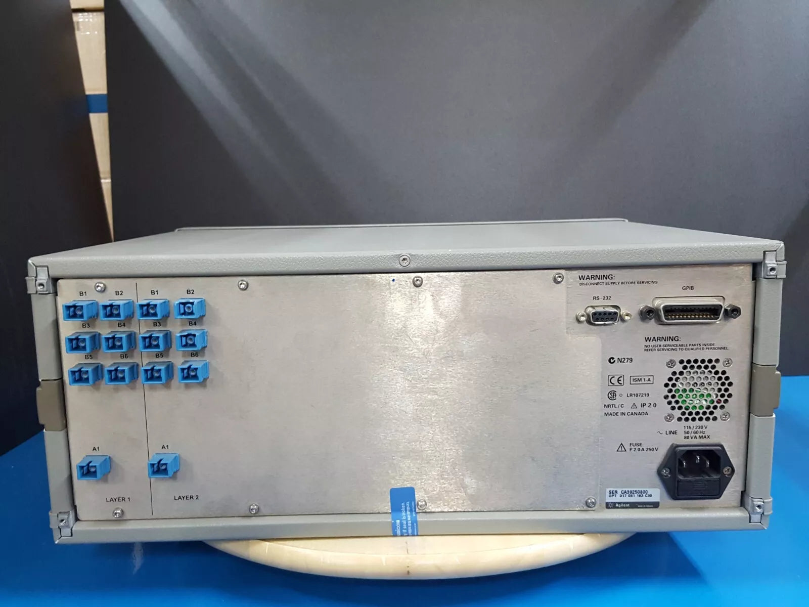 Agilent 86062C Lightwave Switch with Option 017 051 163 C30