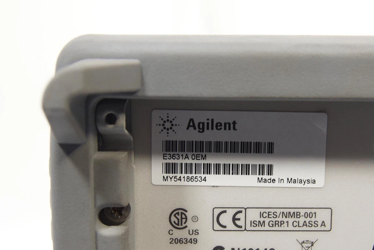 HP / Agilent E3631A Variable DC Power Supply 0 - 6V, 5A / 0-25V, 1A