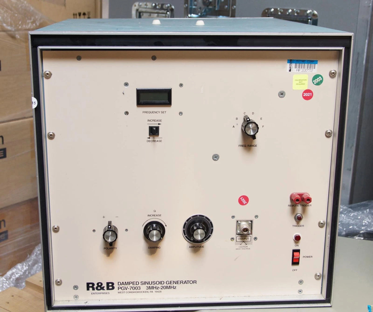 R & B Enterprises PGV-7003 3MHz - 20MHz Damped Sinusoid Generator