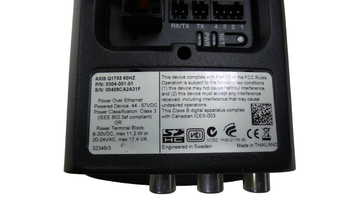 Axis Q1755 Network Security Camera w/Hi Power Splitter - Free Shipping