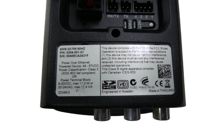 Axis Q1755 Network Security Camera w/Hi Power Splitter - Free Shipping