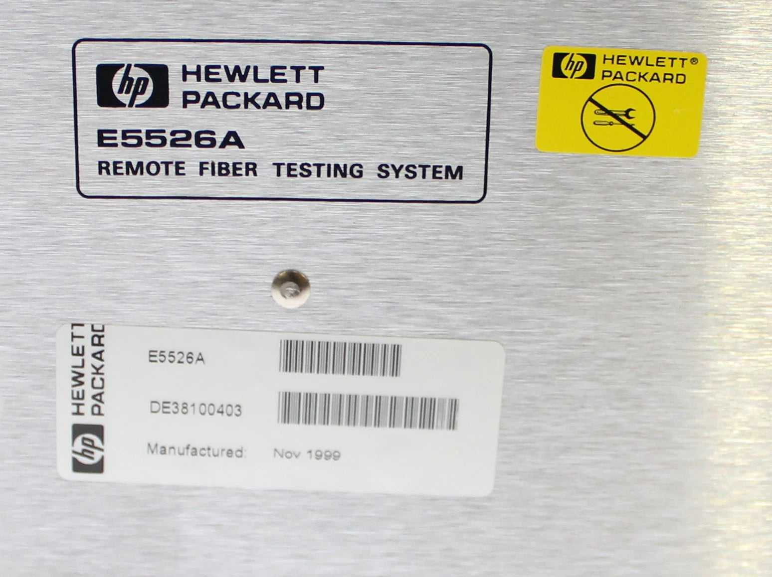 HP Agilent E5526A Remote Fiber Testing System w/ E5552B E5555A E5528A E5527E