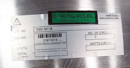 Glas-Col Apparatus GLAS-COL 100C M118 Series M Round Bottom Flask Heating Mantle