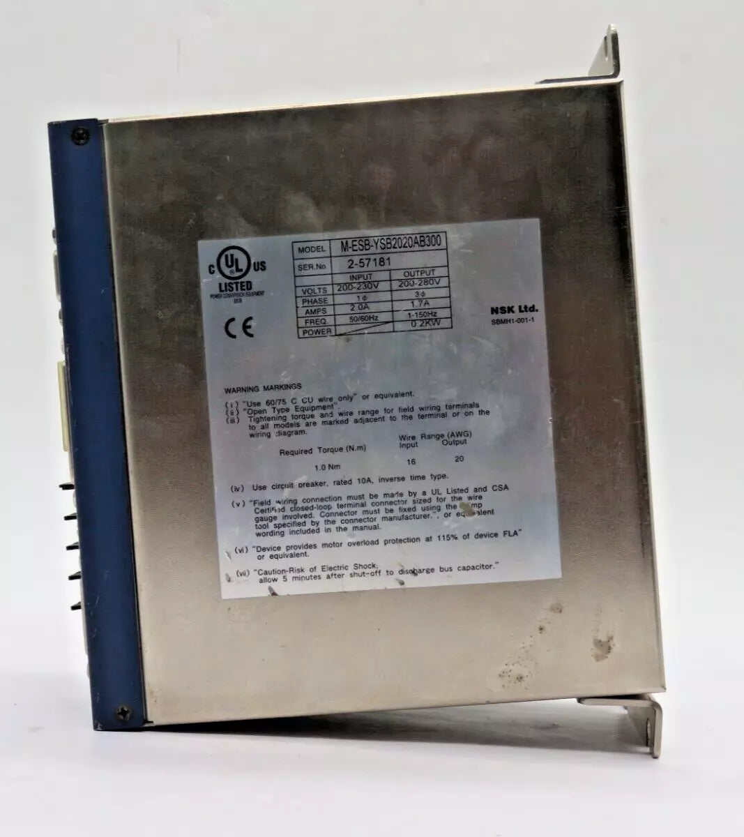 NSK M-ESB-YSB2020AB300 Servo Drive Unit 200-280V