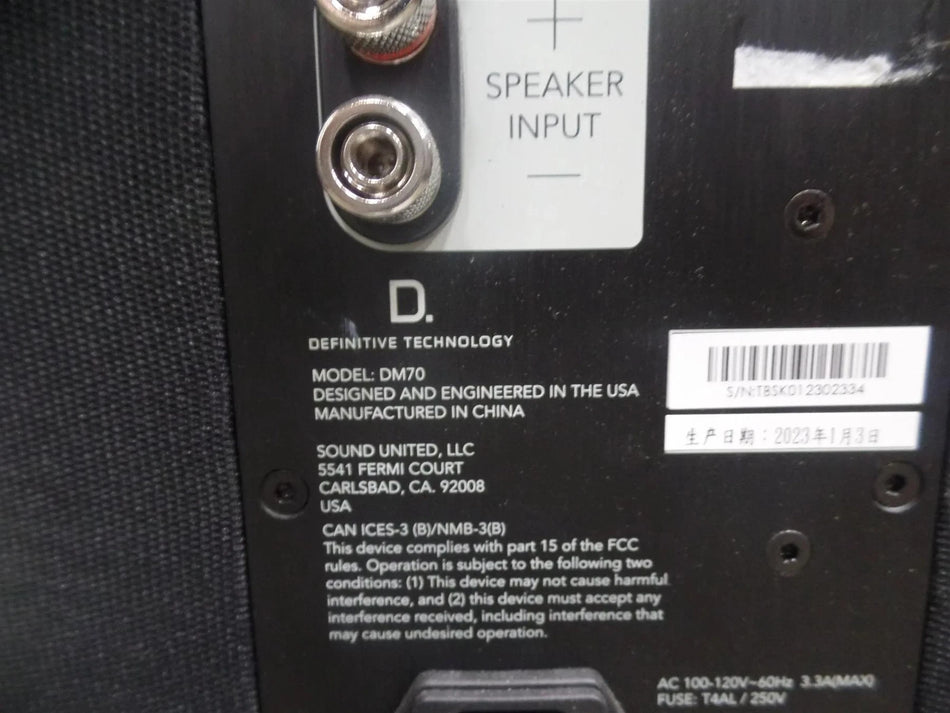 Definitive Technologies Dimension DM70 Tower Speaker - Free Shipping.