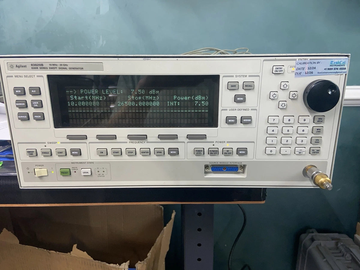 HP Agilent 83620B 83630B Signal Generator/Sweeper Cal’d Opt 8