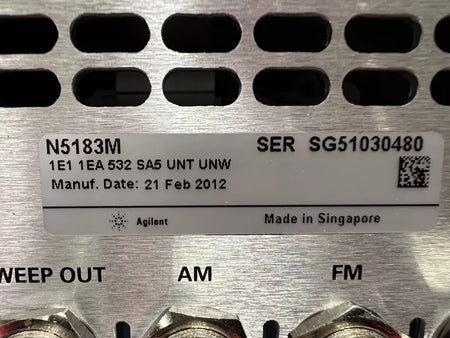 Agilent/Keysight N5183M MXG Analog Signal Generator 9 kHz to 31.8 GHz