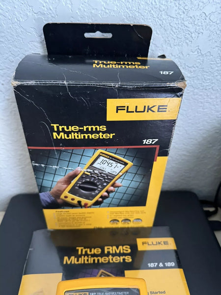 Fluke 187 True RMS Multi Meter with Leads & Calibration Certificate