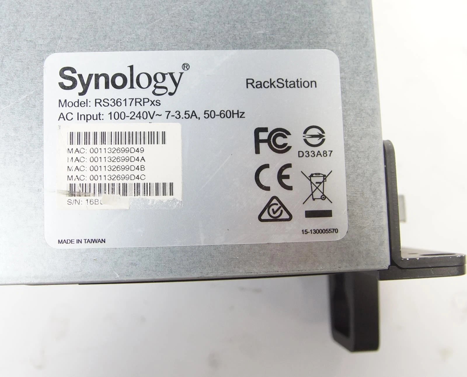 Synology RackStation RS3617RPxs 12-Bay NAS Enclosure with 12x 8TB HDDs