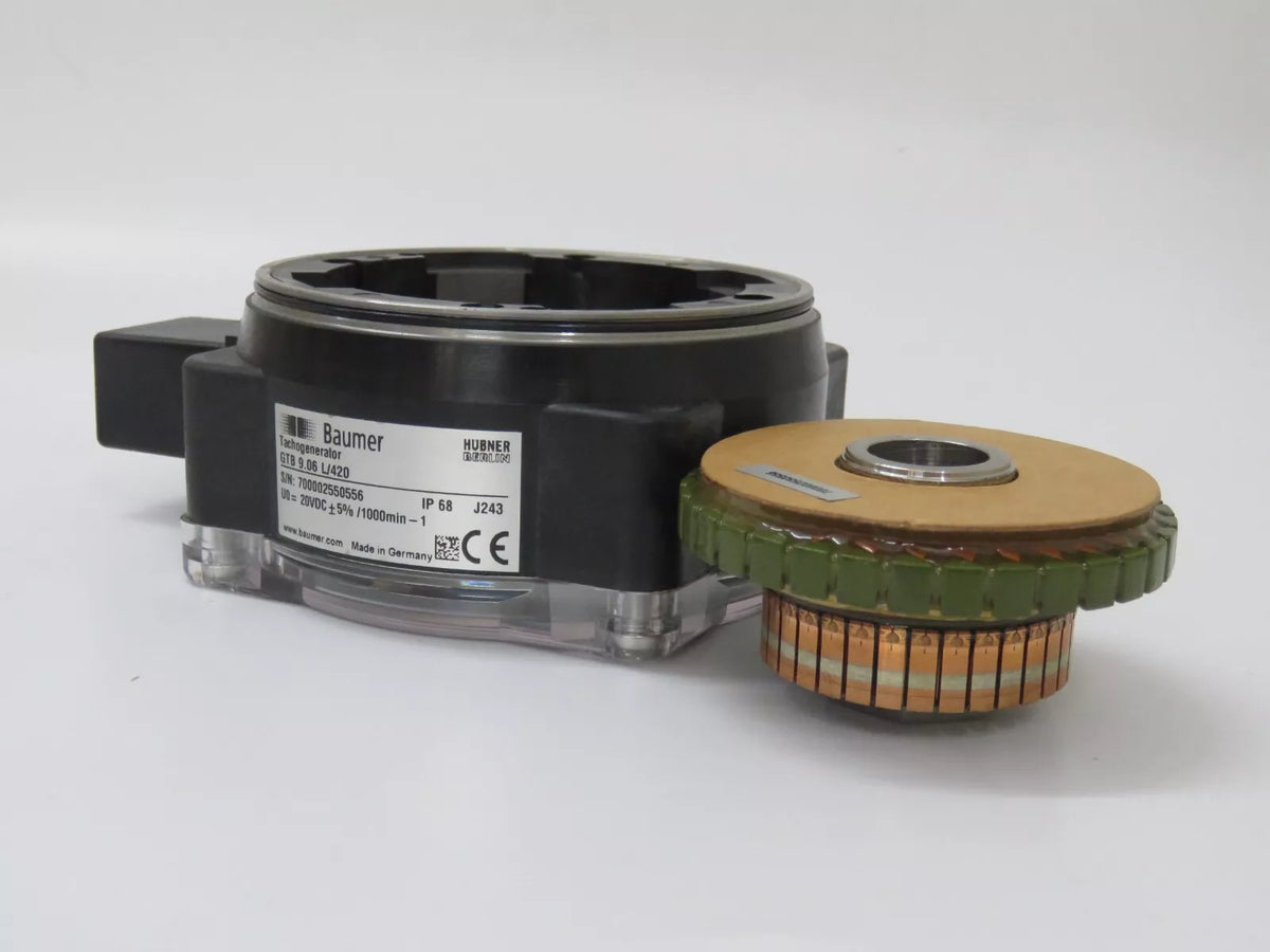 New Baumer GTB 9 Tachogenerator GTB 9.06 L/420 Blind Hollow Shaft