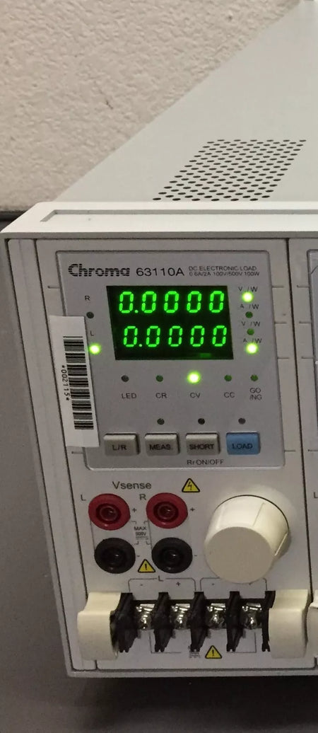 Chroma 63110A DC Electronic Load Module 0.6A-2A, 100V-500V, 100W