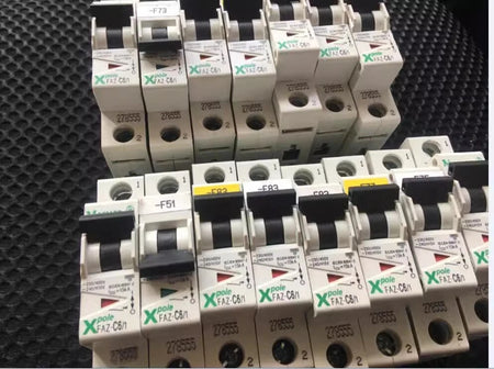 15pcs x MOELLER 6A FAZ-C6/1 Circuit Breaker for Industrial Use
