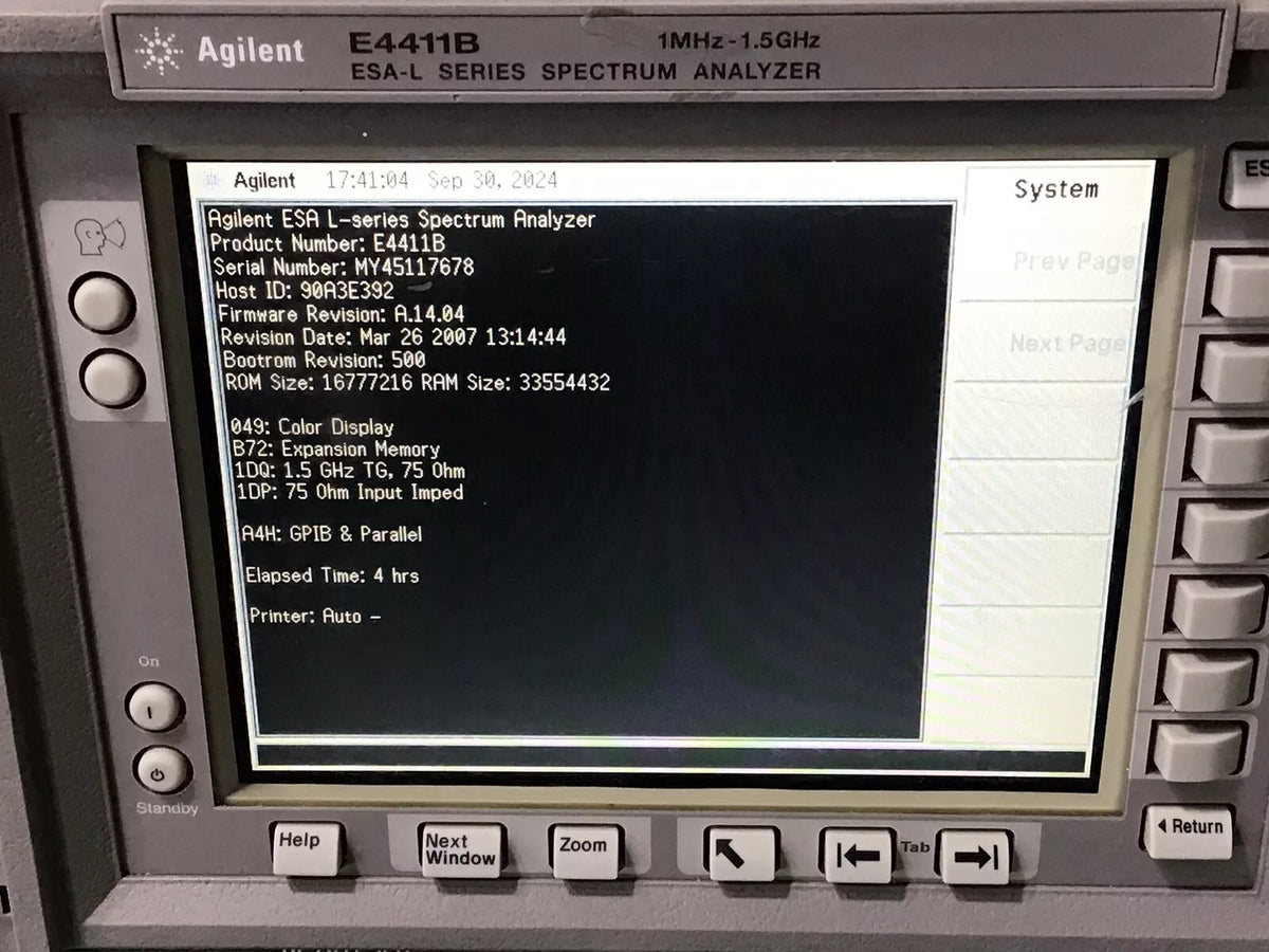 Agilent E4411B Spectrum Analyzer: Features, Specifications, Uses