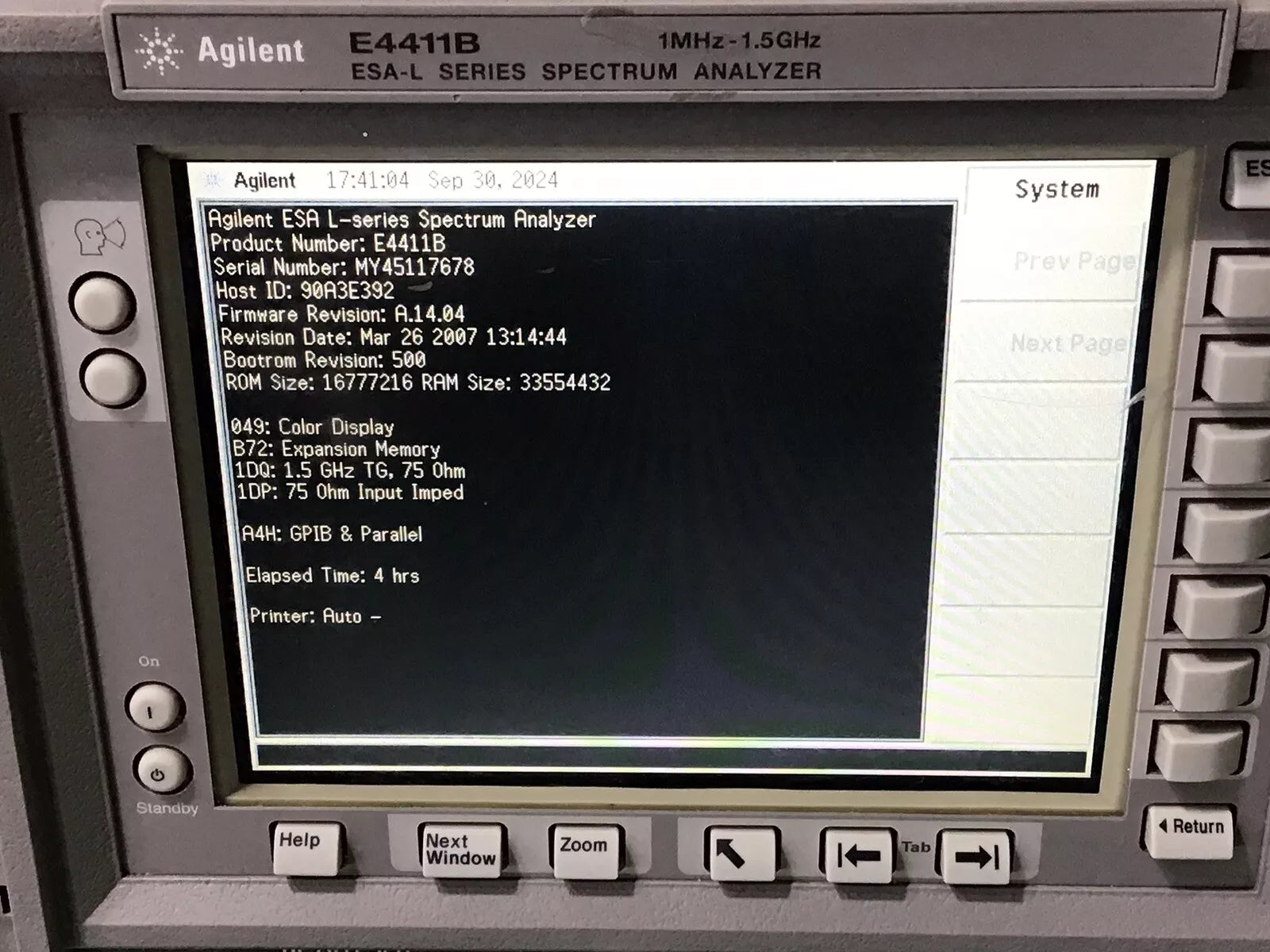 Agilent E4411B Spectrum Analyzer: Features, Specifications, Uses