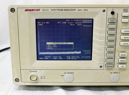 ADVANTEST R3131 9kHz-3GHz Spectrum Analyzer