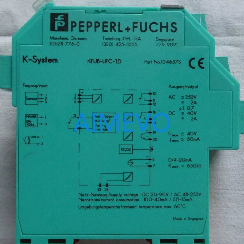 Pepperl+Fuchs KFU8-UFC-1.D signal isolator safety barrier Brand New