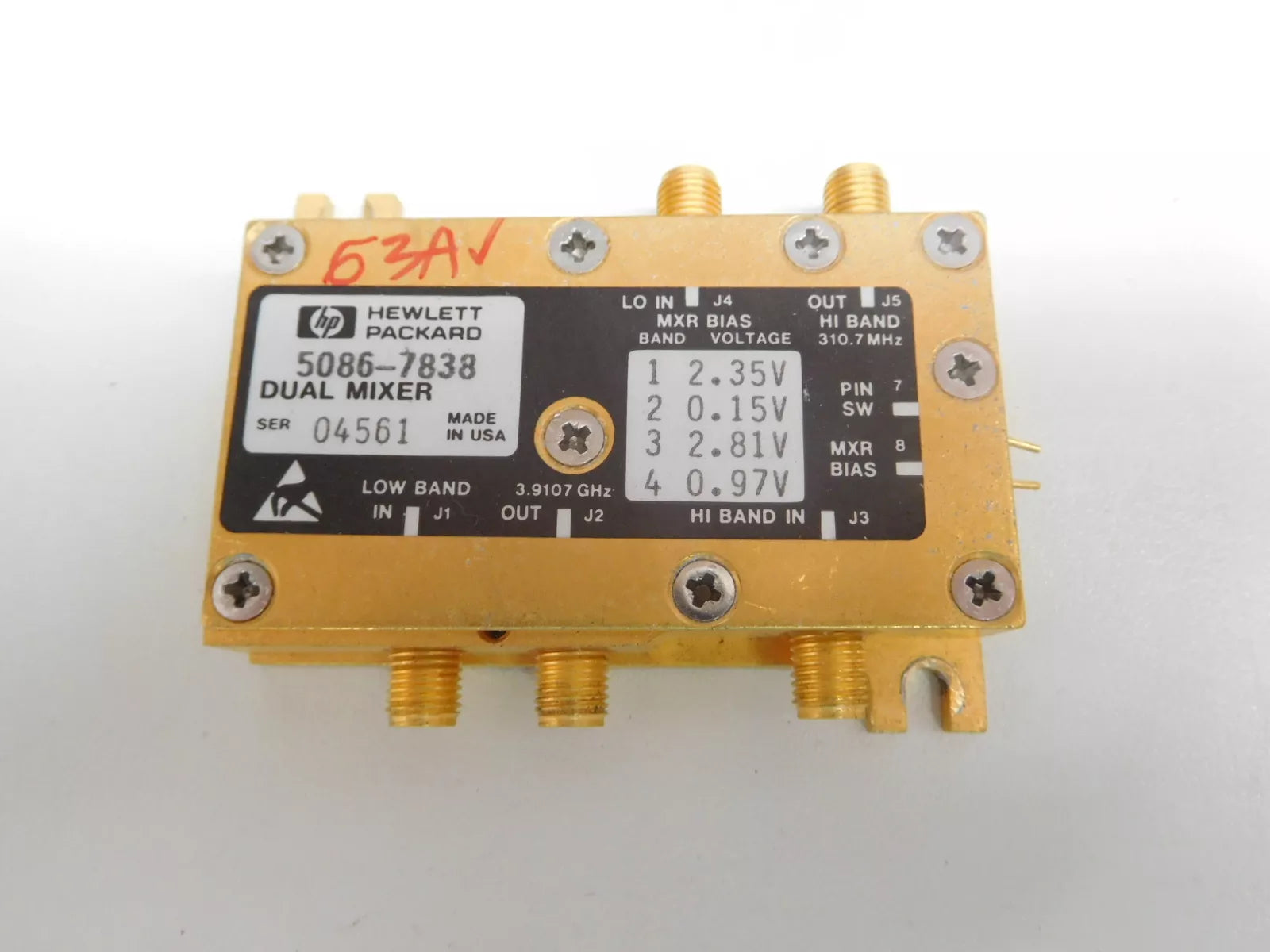 HP Agilent Dual Mixer 856x + 859x Series Compatible with 8561e, 8562a, 8563a, 8593e, 8593a, 8596e, etc.