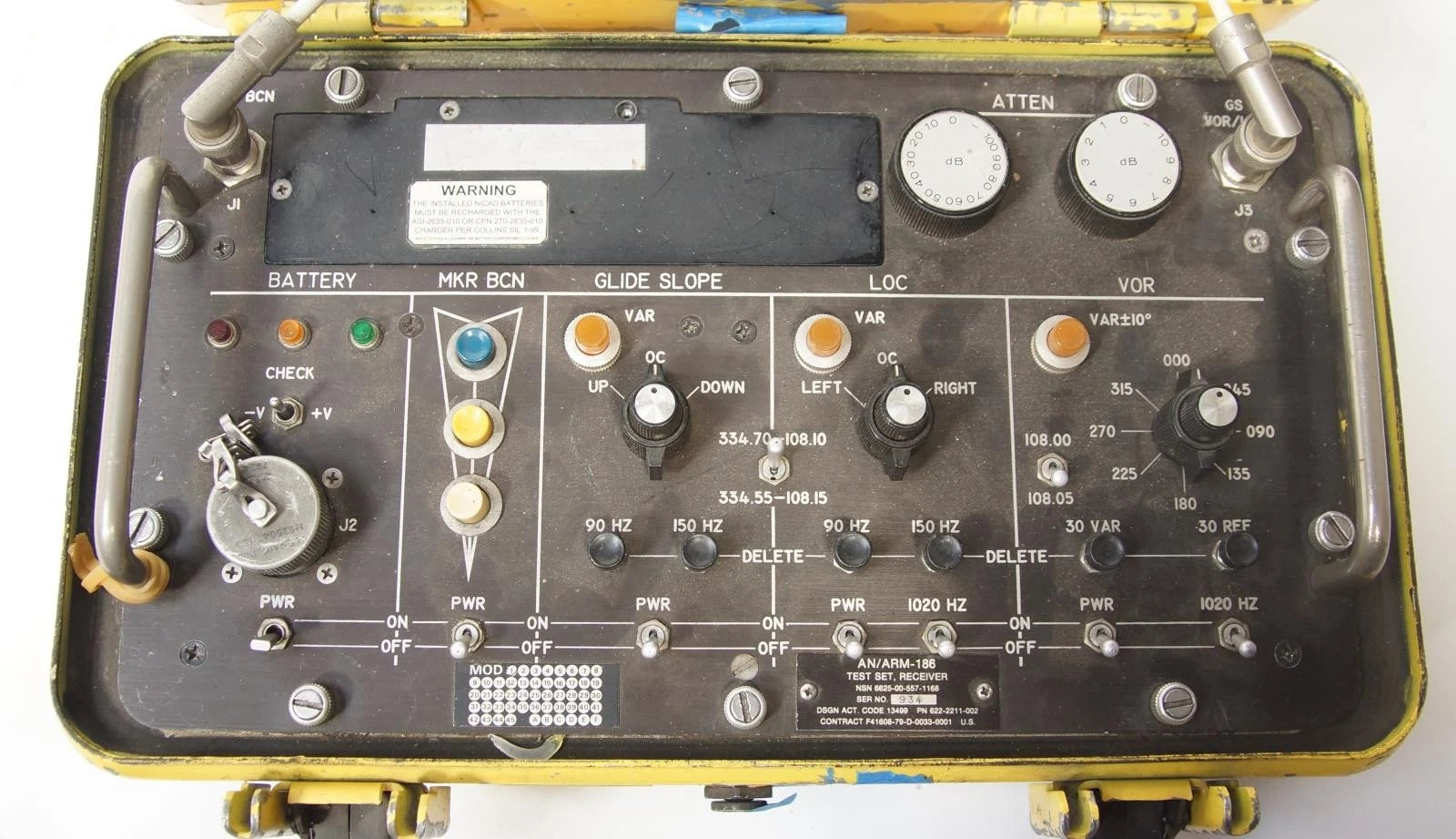 Rockwell Collins AN/ARM-186 Aircraft Navigation Test Set Receiver