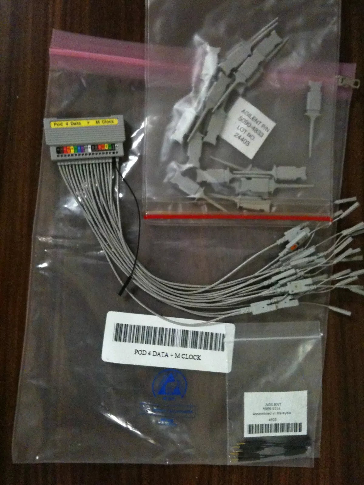Agilent Pod 4 Data + M Clock Logic Analyzer Probe Cables Kit