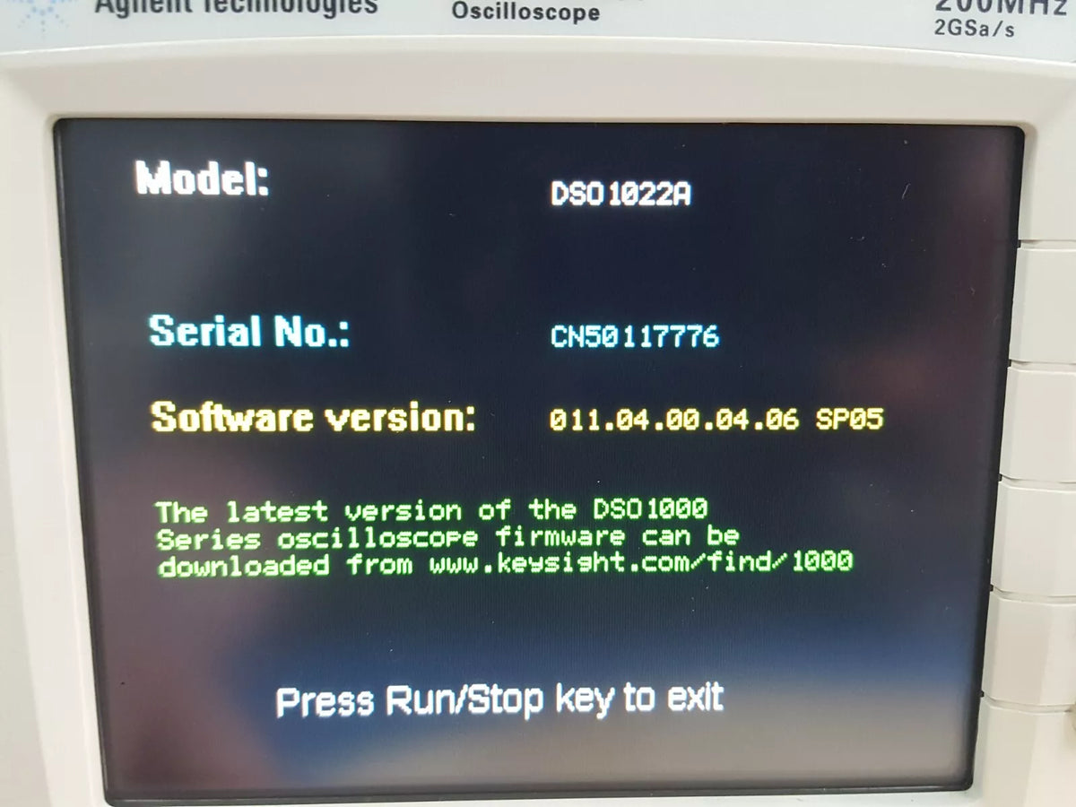 Agilent DSO1022A: 200MHz 2 Channel 2GSa/s Oscilloscope