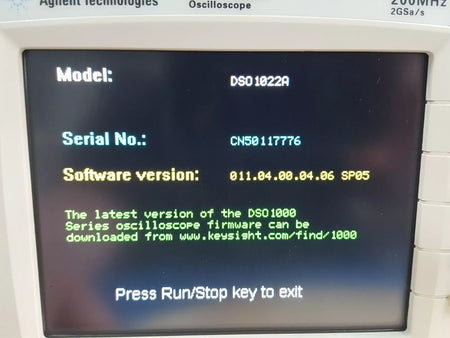 Agilent DSO1022A: 200MHz 2 Channel 2GSa/s Oscilloscope