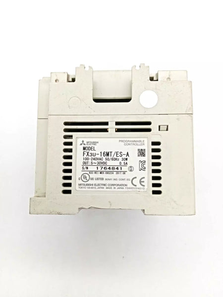Mitsubishi Electric FX3U-16MT/ES-A PLC, FX3U Base Unit AC 100-240