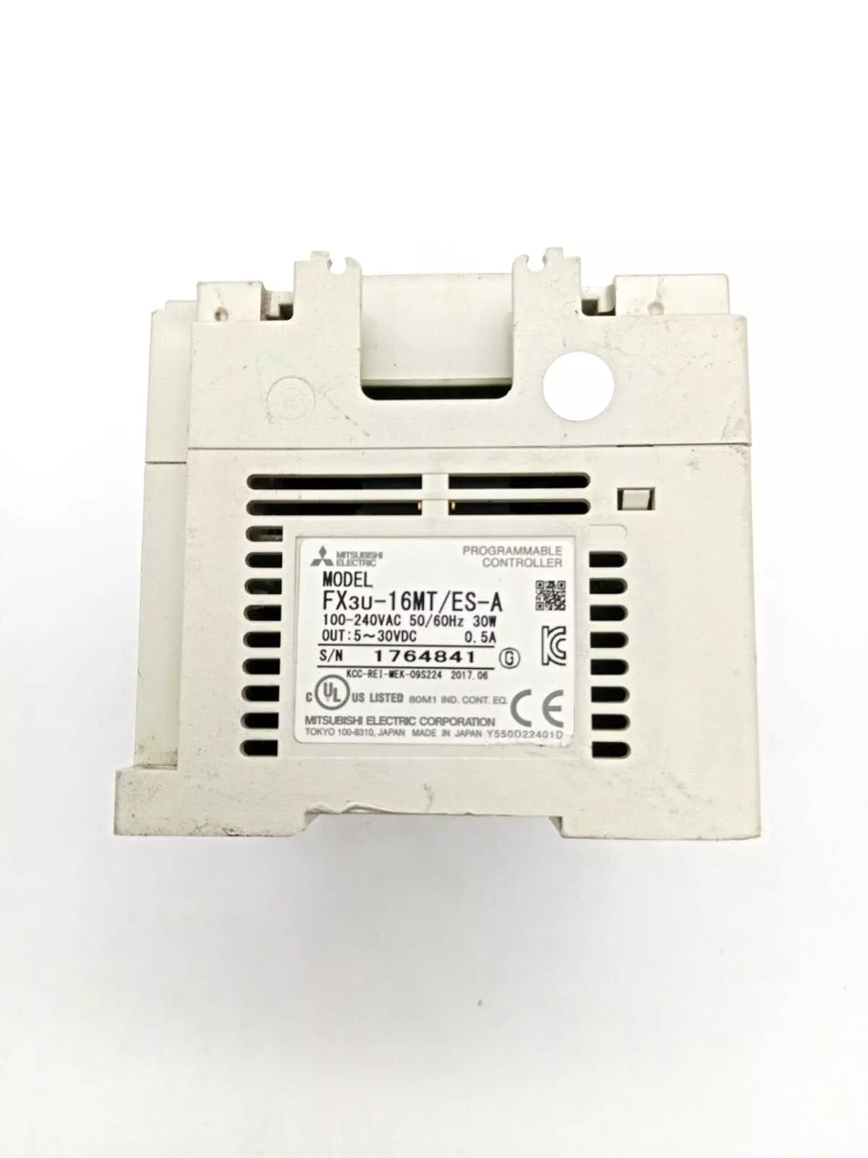 Mitsubishi Electric FX3U-16MT/ES-A PLC, FX3U Base Unit AC 100-240