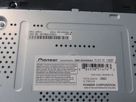 Pioneer DMH-W3050NEX 6.8" 1-DIN Multimedia Receiver - Free Shipping