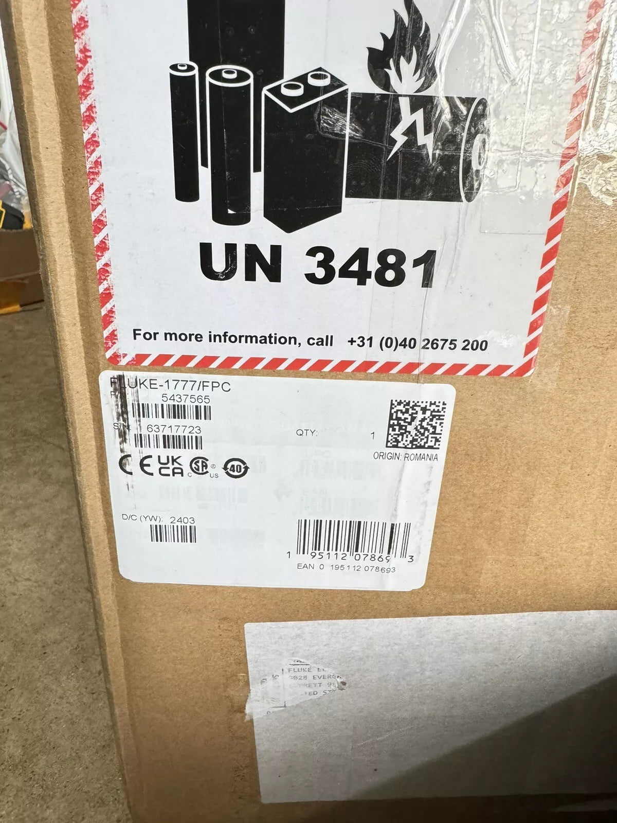 Fluke 1777 Three-Phase Power Quality Analyzer Calibrated 2025 / Factory Sealed