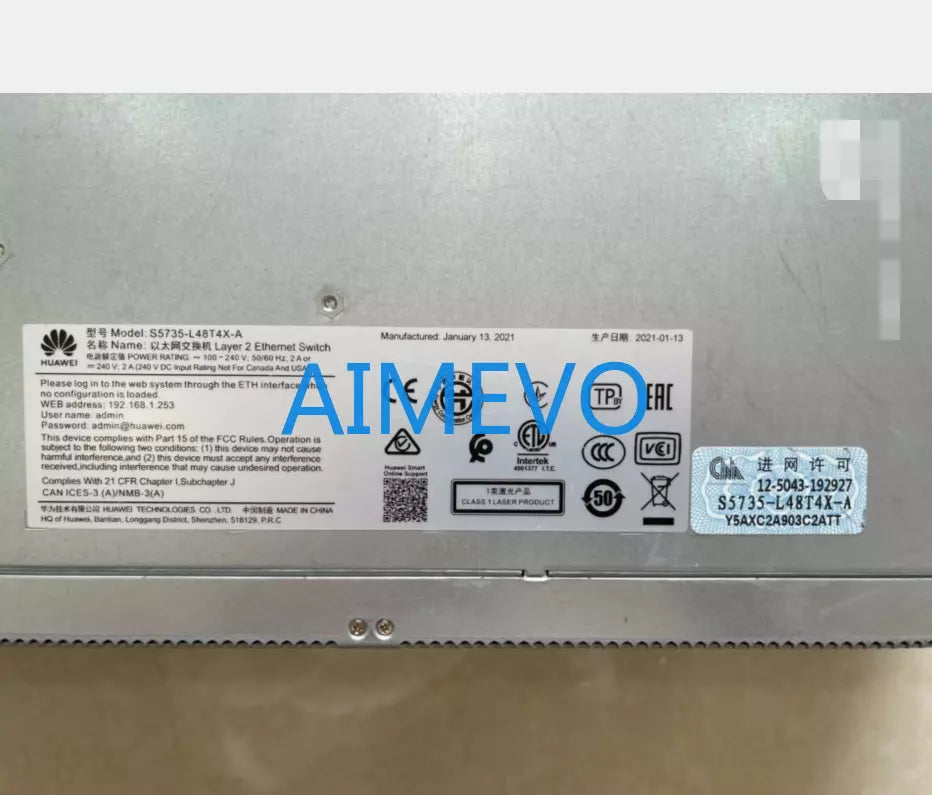 1 PC USED TEST OK S5735-L48T4X-A Switch