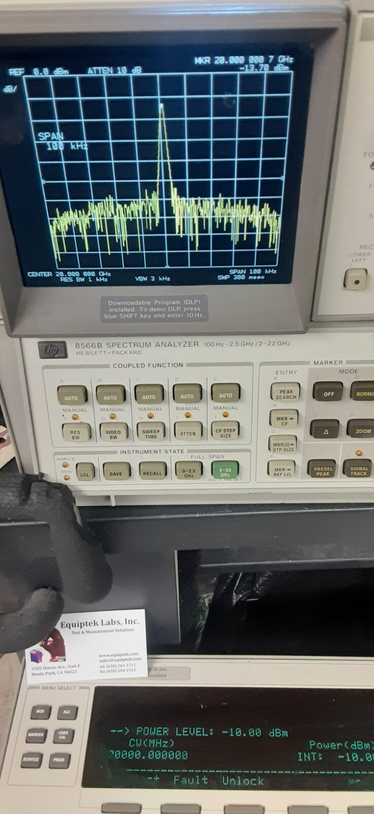 HP Synthesized RF Signal Generator 10MHz to 20GHz