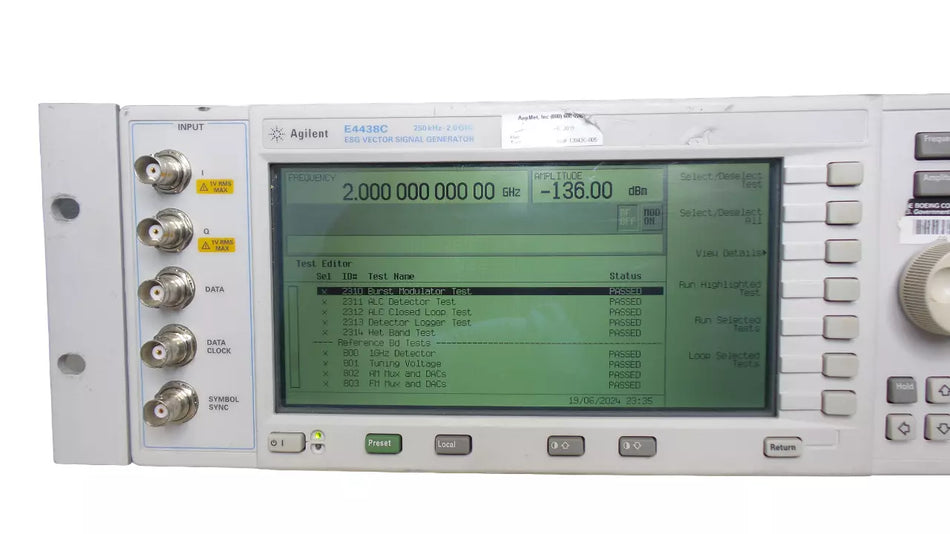 Agilent E4438C ESG Vector Signal Generator 250kHz-3.0GHz