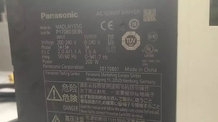 Panasonic MADLN15SG MINAS A6S Servo Drive 1.5kW AC Motor Controller