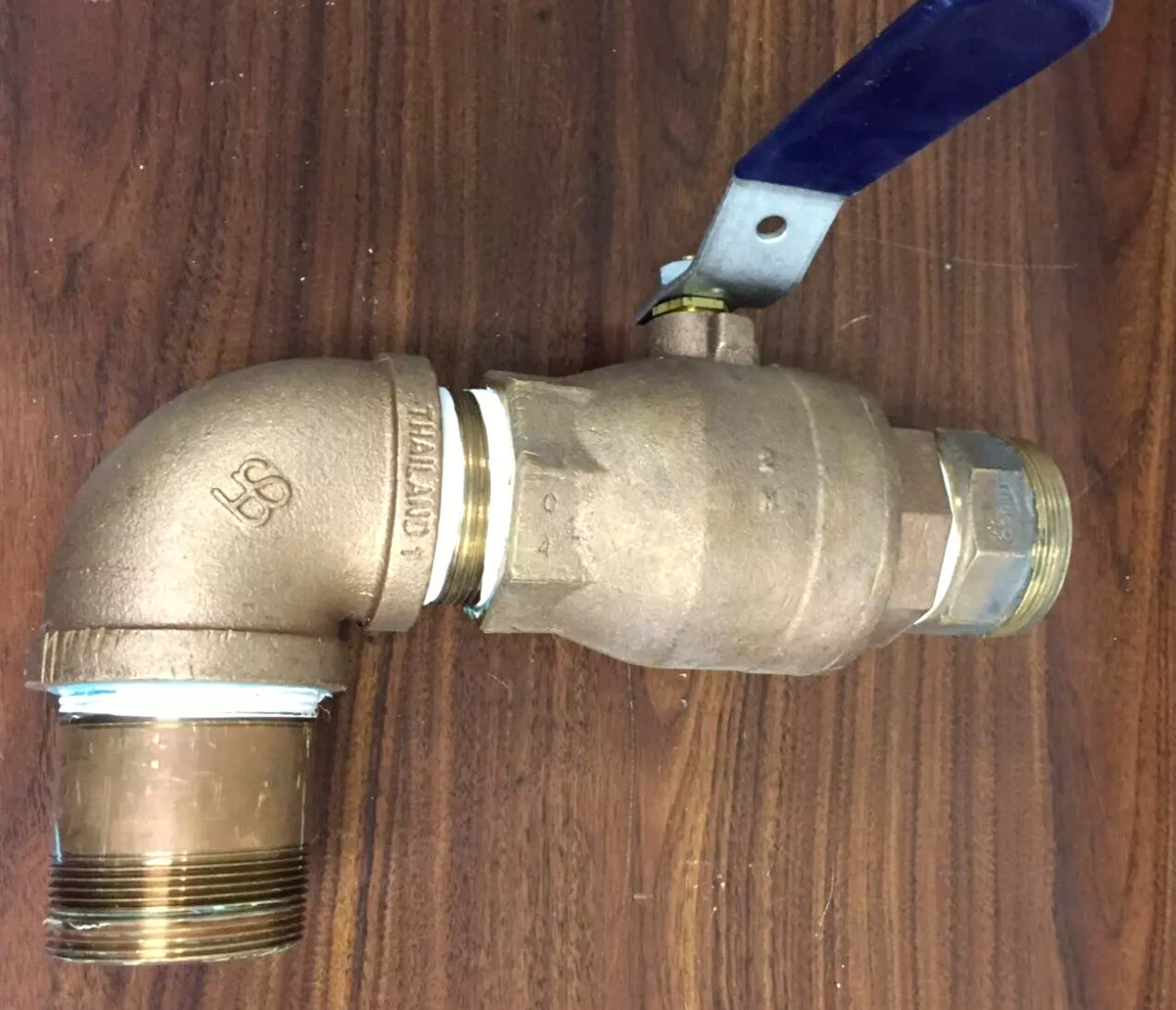 NIBCO 2 Female NPT Threaded Bronze Ball Valve, 600 CWP, 150 SWP with Fittings