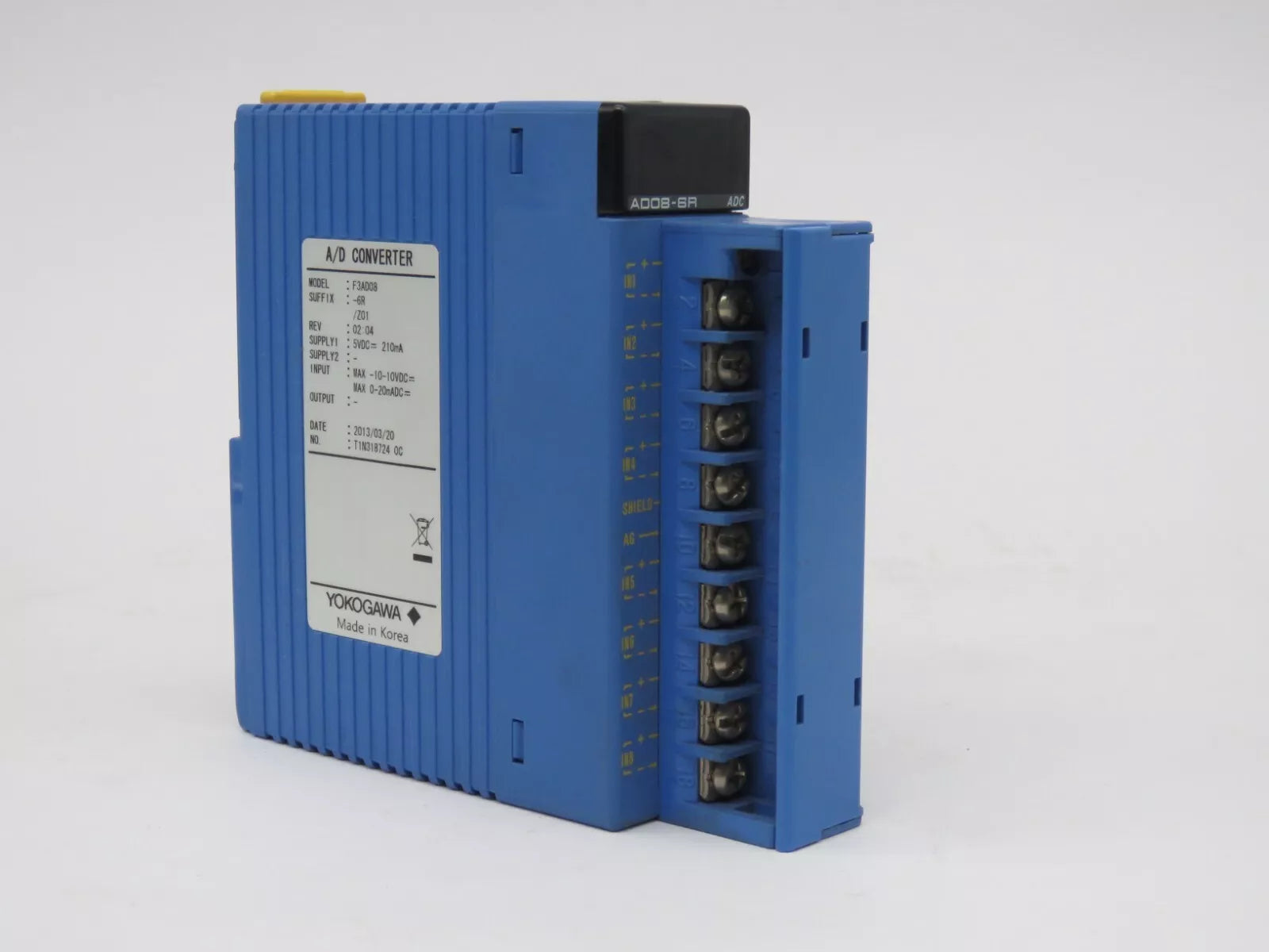 Yakogawa F3AD08-6R A/D Converter Input 5VDC 210mA
