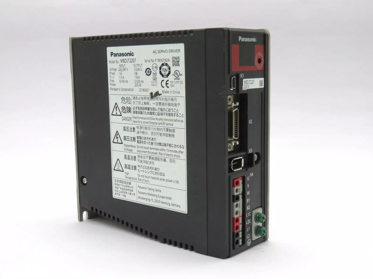 Panasonic MBDJT2207 AC Servo Drive 220 - 240 VAC