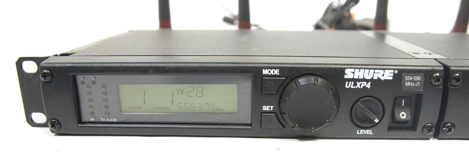 Set of Shure ULXP4 J1-Band 554-590 MHz Digital Wireless Receivers