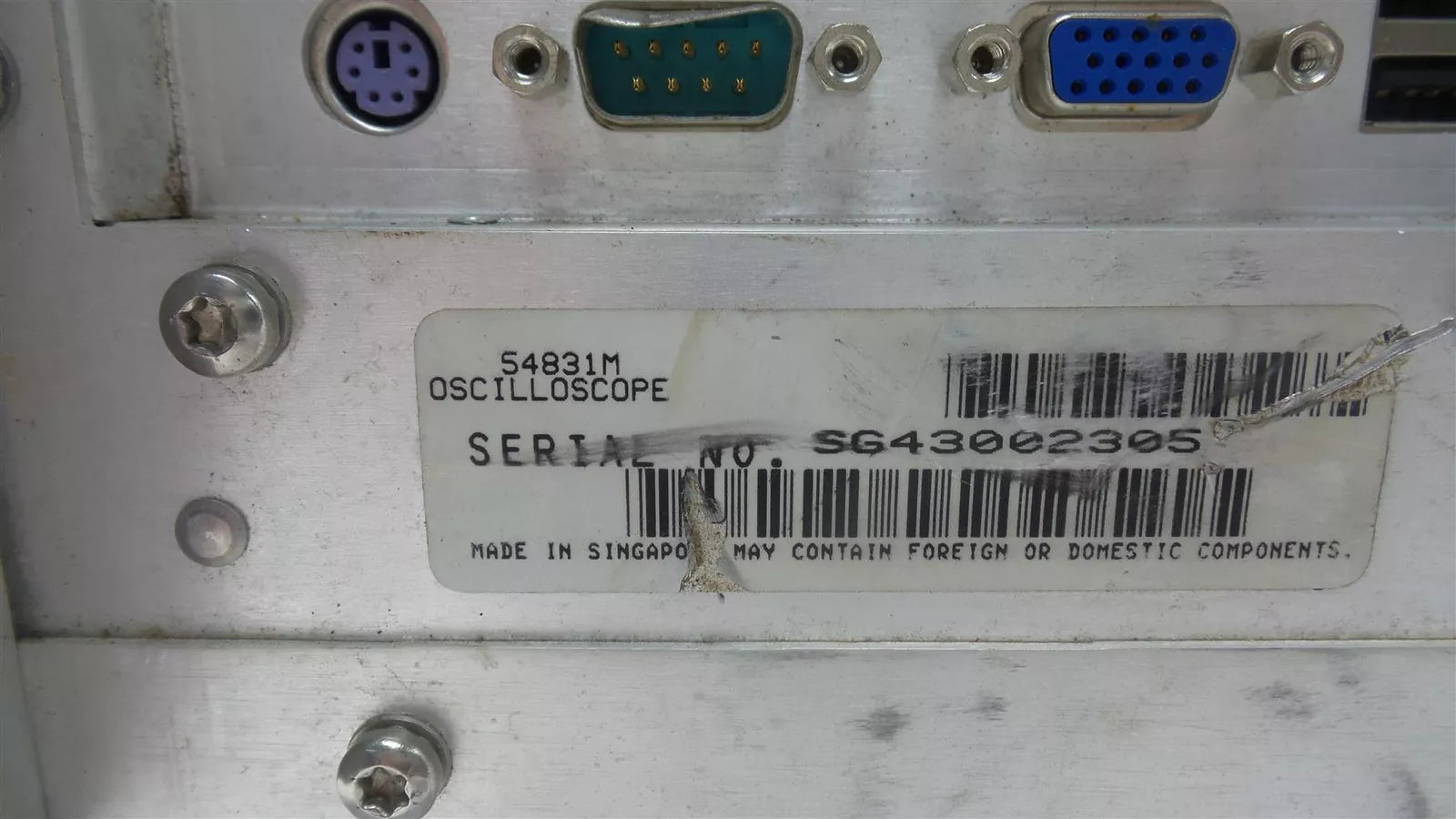 Agilent 54831M Infiniium Oscilloscope 600 MHz 4 GS/a