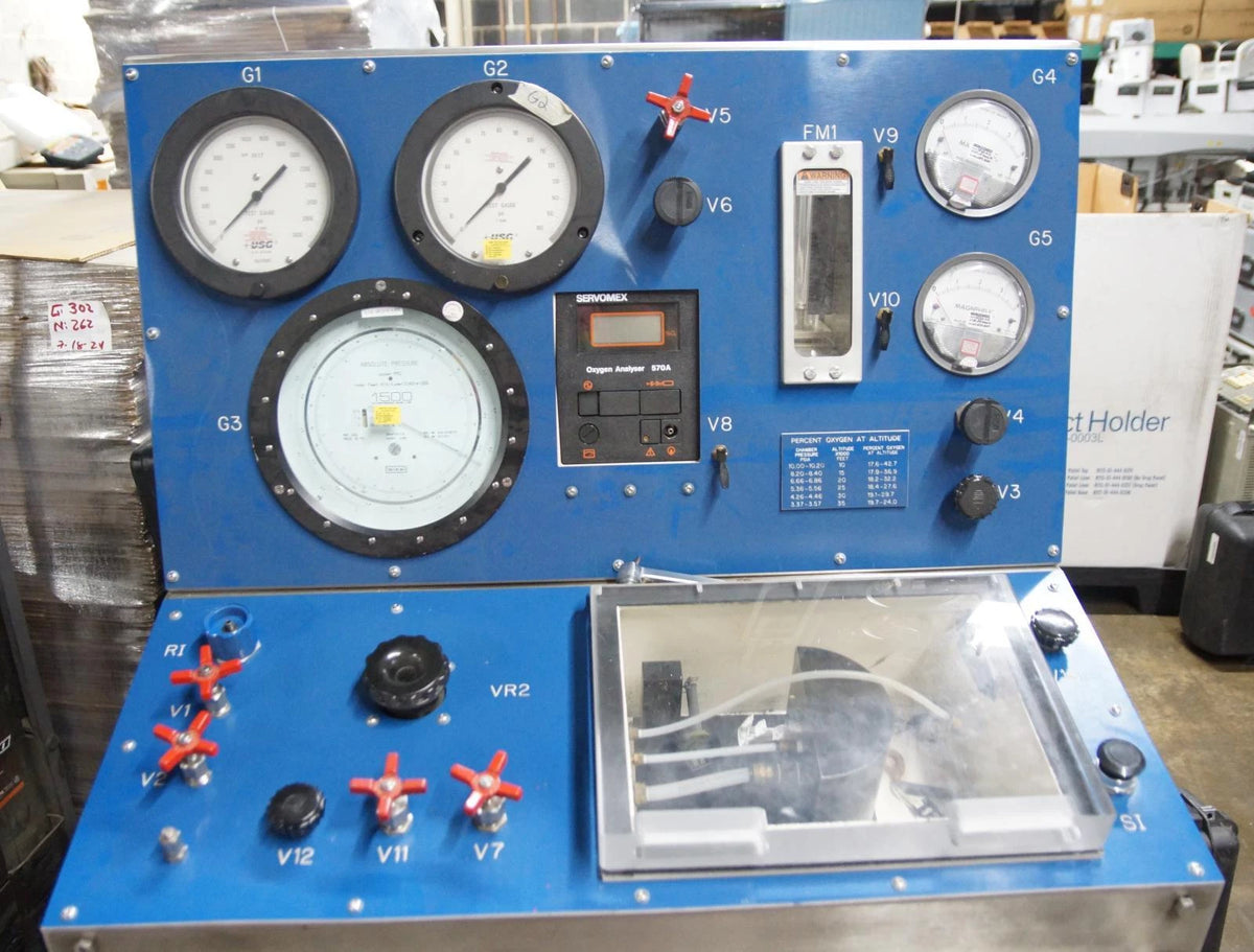 Para-Flite Oxcon / Phaos Aircraft Oxygen Overhaul And Calibration Console 607000