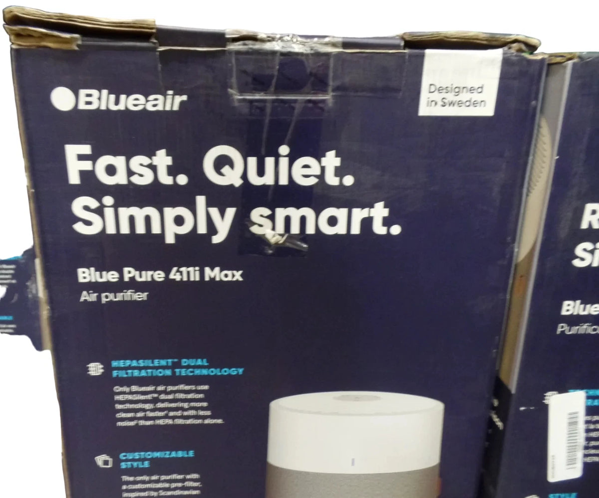 BLUEAIR BLUE PURE 411I MAX 219 SQ FT AIR PURIFIER. WHITE - Free Shipping