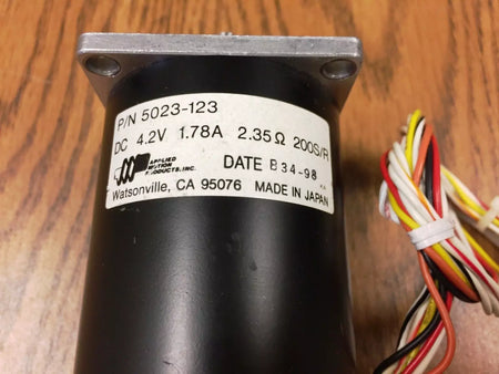Applied Motion 5023-123 Stepper Motor DC 4.2V 1.78A 2.35Ω 200 S/R