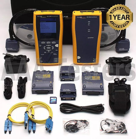 Fluke Networks DTX-1800 w/ DTX-SFM SM Fiber Cat6a 1gHz Cable Analyzer DTX 1800 - XG eqpt